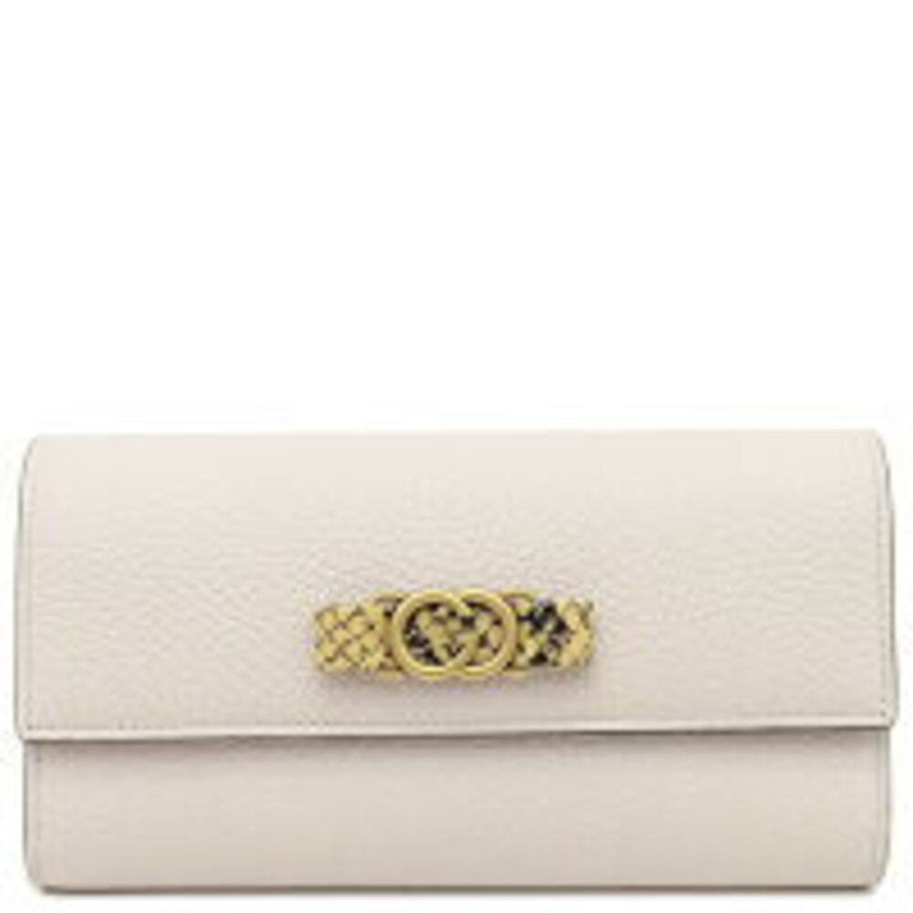 Gucci Interlocking GG Python Wallet White Leather - image 1